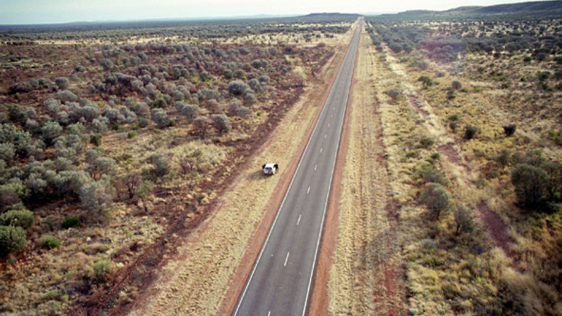 Stuart Highway im Northern Territory.