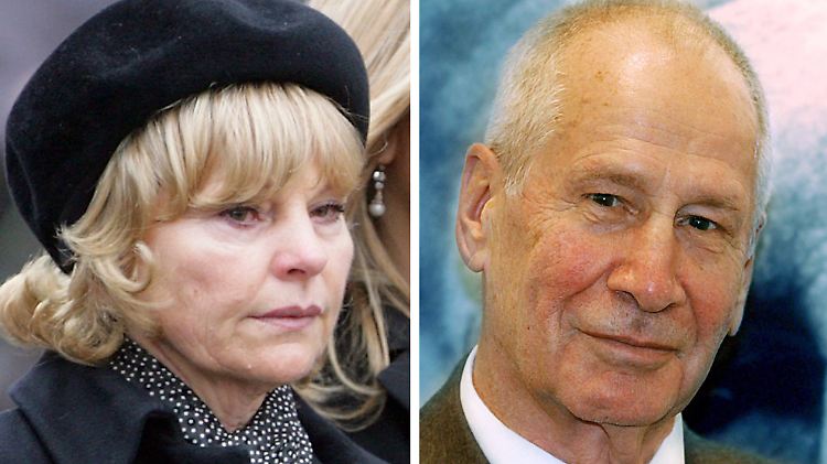 Markus Wolf (Bild von 2002) und seine Witwe, Andrea Wolf (2006).