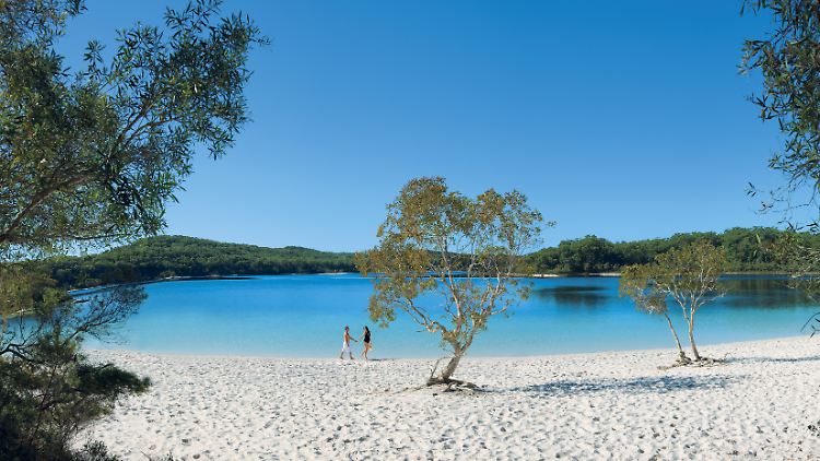 Beliebtes Motiv bei Hobbyfotografen: Der Lake McKenzie gehört zu den meistbesuchten Orten auf Fraser Island.