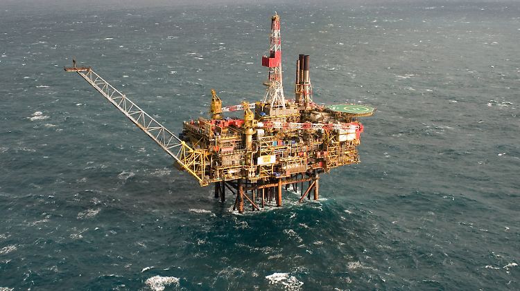 Die Ölplattform "Gannet Alpa".