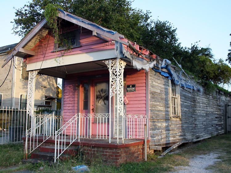 Sechs Jahre nach den Verwüstungen durch den Wirbelsturm Katrina stehen immer noch viele Holzhäuser in den armen Vierteln von New Orleans leer.