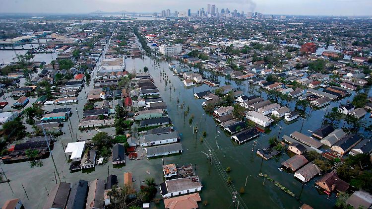 Nachdem der Wirbelsturm Katrina mehrere Deiche brechen ließ, standen 2005 zeitweise 80 Prozent von New Orleans unter Wasser.