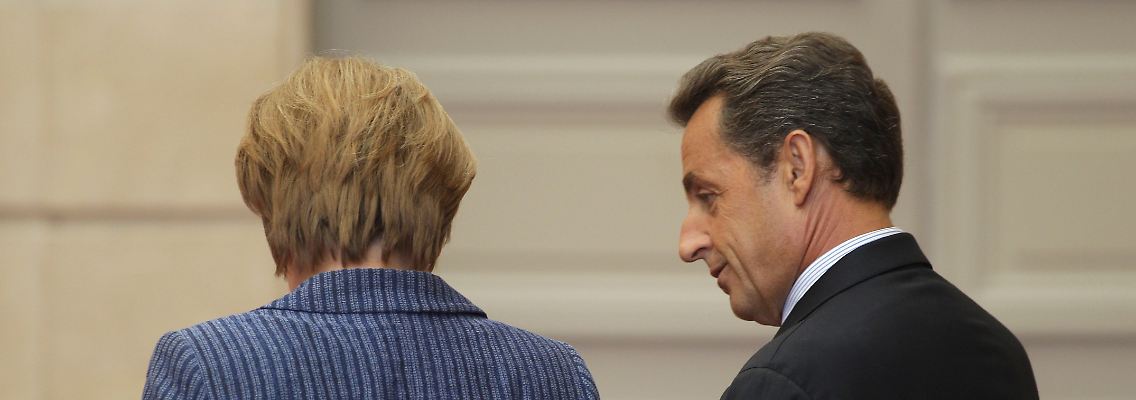 Nicolas Sarkozy und Angela Merkel.