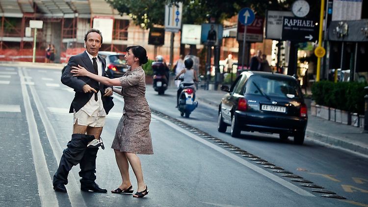 Dreharbeiten für den neuen Woody-Allen-Film.