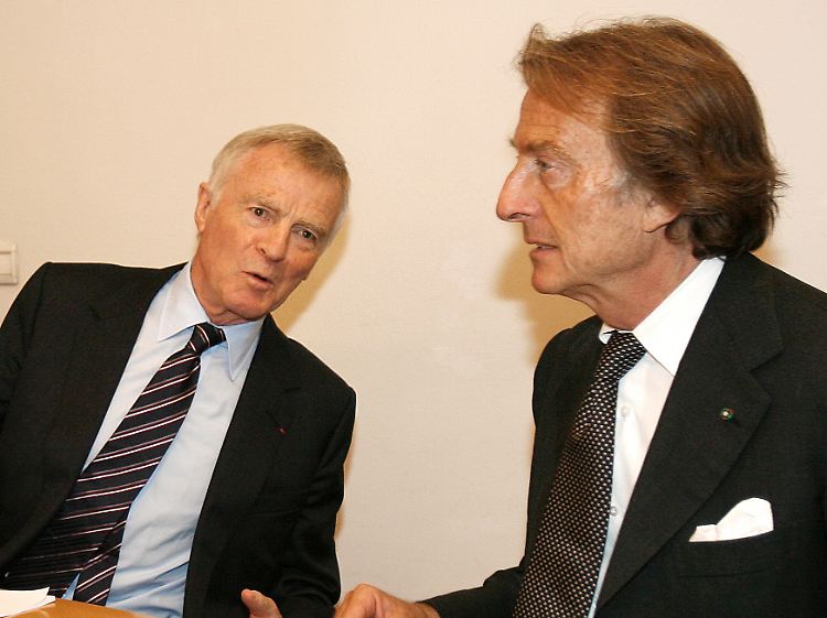 Der Brite Mosley und Ferrari-Boss Luca di Montezemolo sind sich in herzlicher Abneigung verbunden.