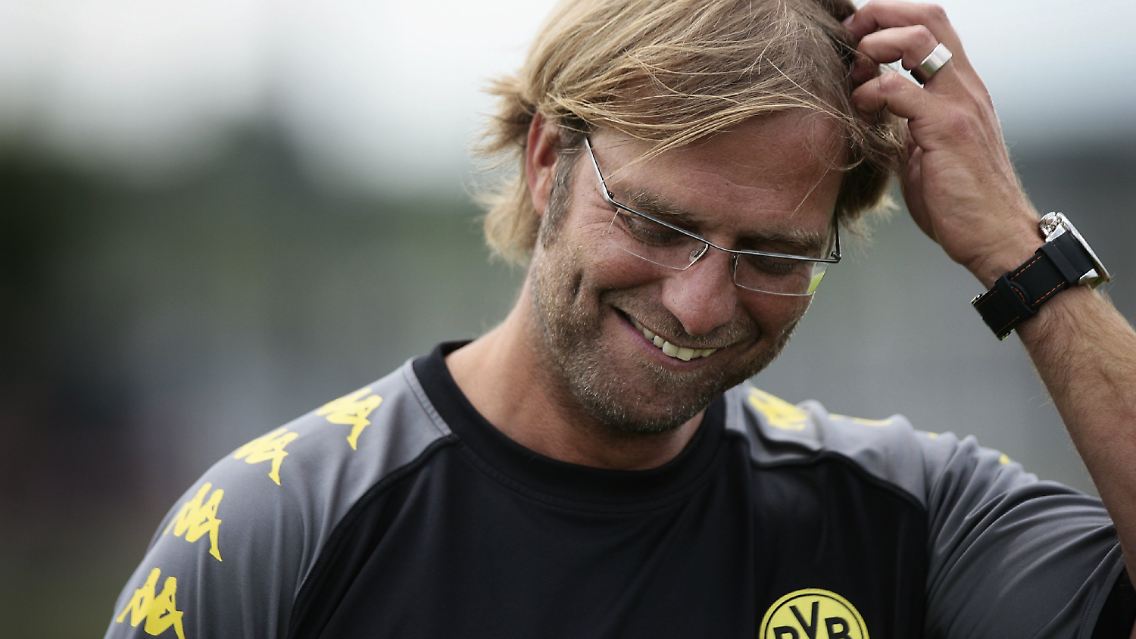 BVB-Coach Jürgen Klopp durfte sich über zehn Tore freuen.
