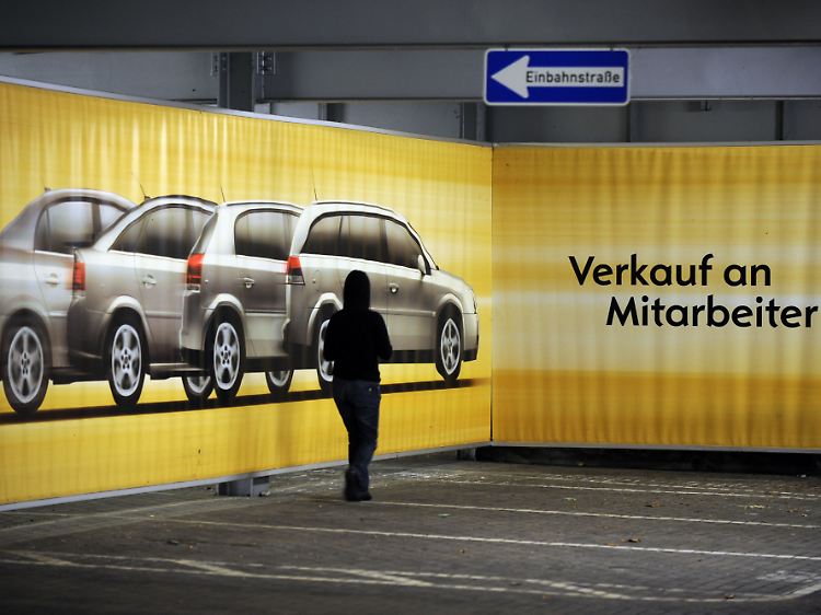 Ein Mitarbeiter-Buyout ist kein Thema. Gähnende Leere auch an dem Ort, wo sonst Opel-Fahrzeuge an Mitarbeiter verkauft wurden.
