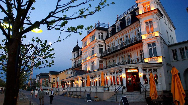 Strandpromenade von Ahlbeck auf .Usedom 