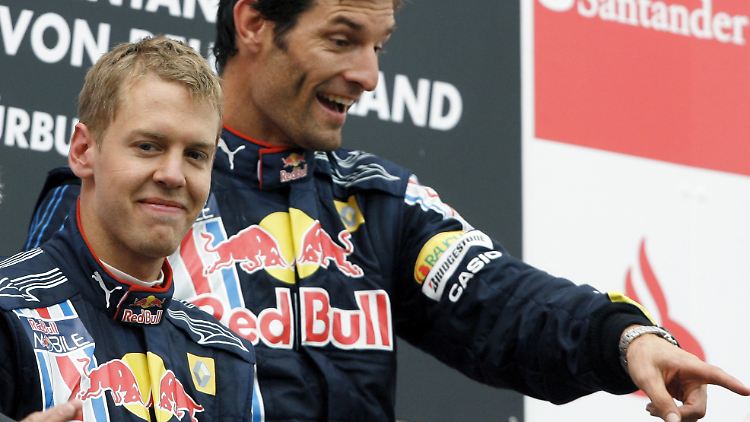 Der junge Unbekümmerte und der Routinier im zweiten Frühling: Sebastian Vettel (links) und Mark Webber.