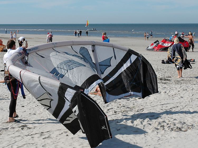 Kitesurf-Weltmeisterschaft in St. Peter Ording (Archivbild von 2008)