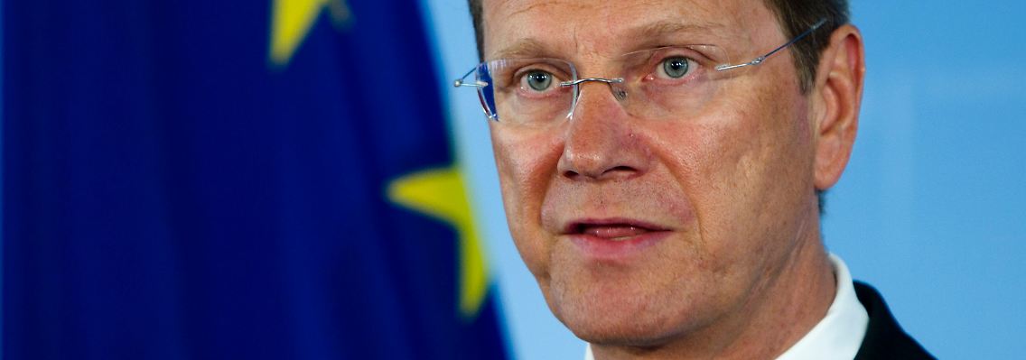 Außenminister Guido Westerwelle siegt die deutsche Kompetenz im wirtschaftlichen Aufbau Libyens.