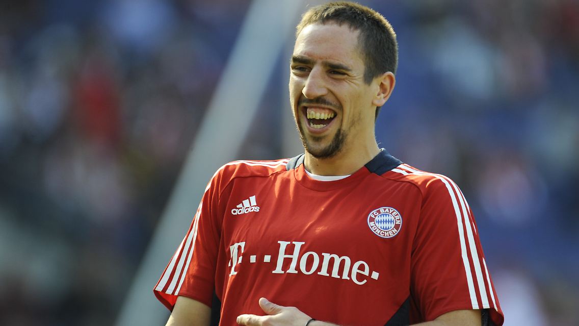 Fröhliches Kerlchen: Franck Ribéry. Und so jung.