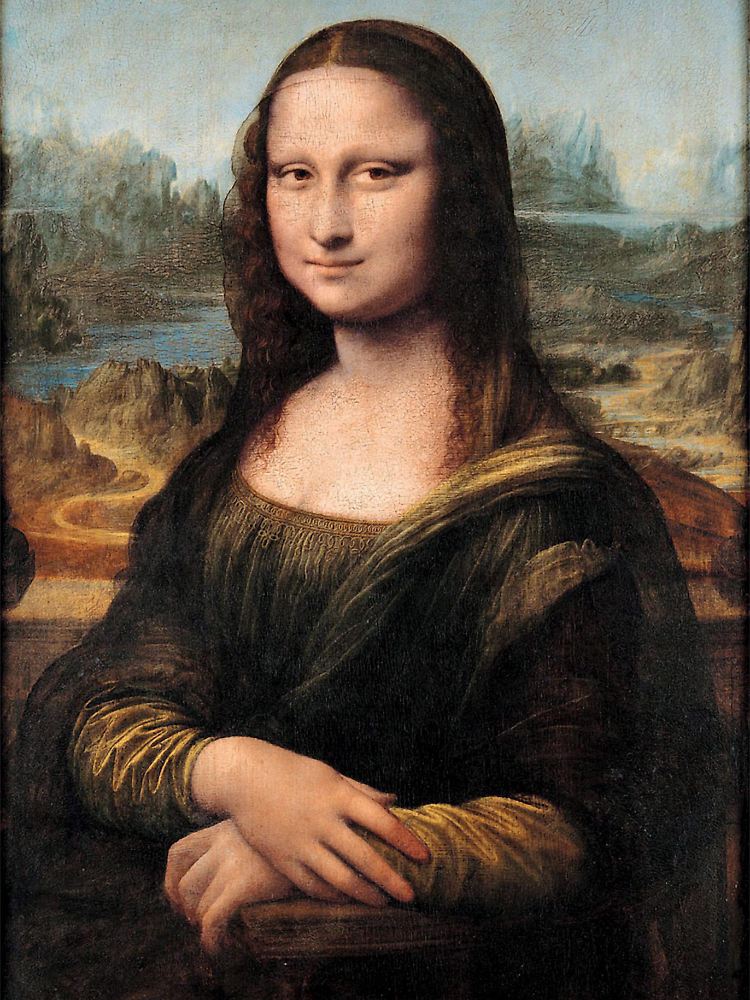Auch bei dem bekannten Gemälde der Mona Lisa wurde die linke Seite bevorzugt.
