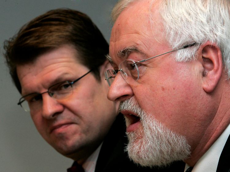 Noch nie ein gutes Gespann gewesen: Stegner (l) und Carstensen.