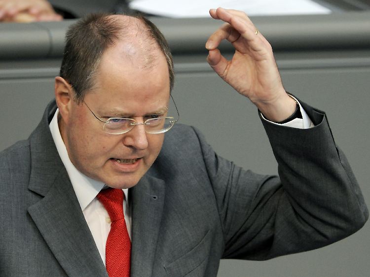 Peer Steinbrück: "Da kann einem schon der Kragen platzen."