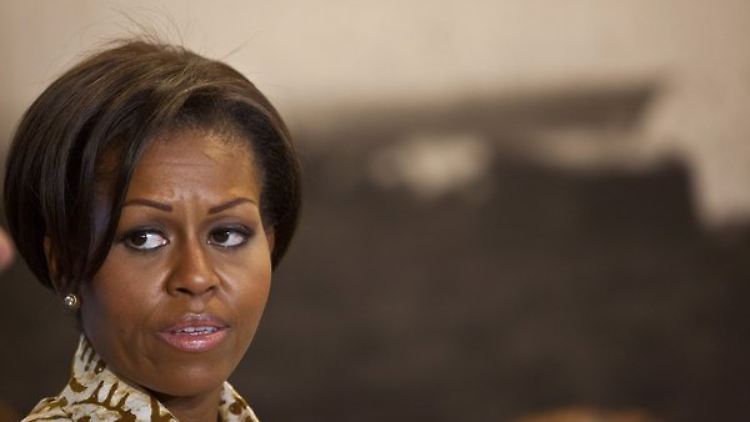 Michelle Obama ist stets gut bewacht.