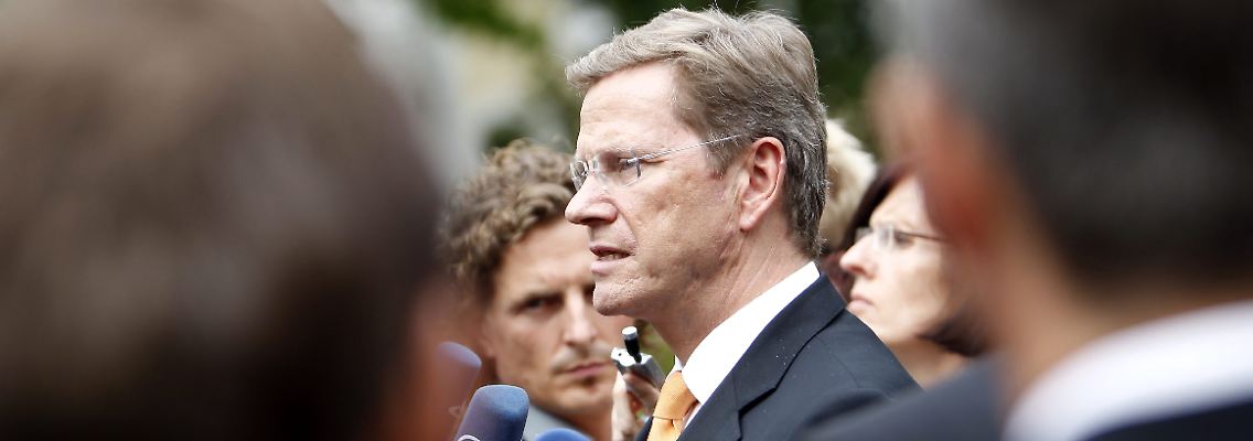 In die Enge getrieben: Außenminister Guido Westerwelle.