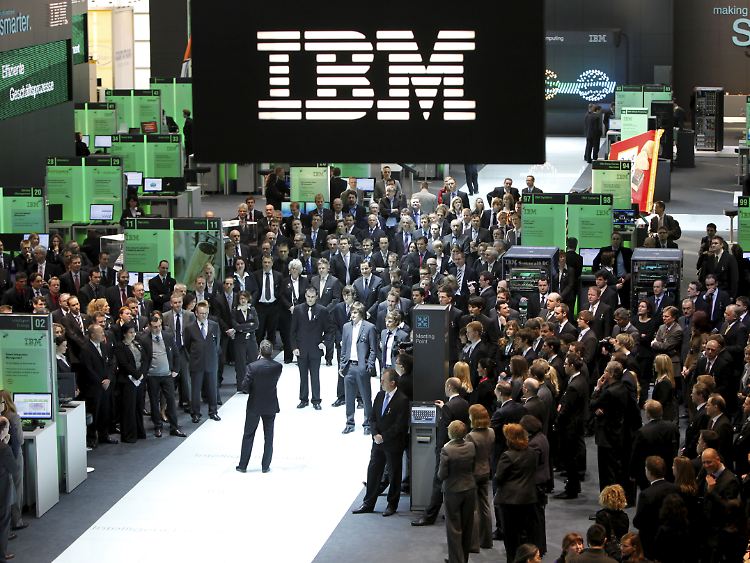 Der IBM-Stand auf der Cebit 2009.