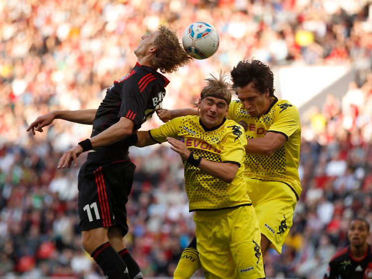 Die Bayer-Offensive um Stefan Kießling bescherte der BVB-Abwehr arbeitsreiche 90 Minuten.