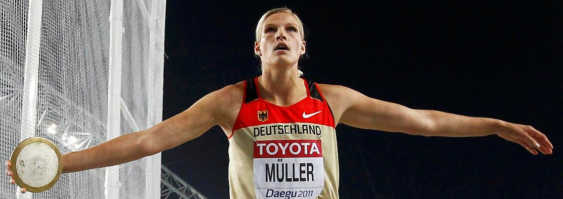 Silber für Deutschland: Nadine Müller.