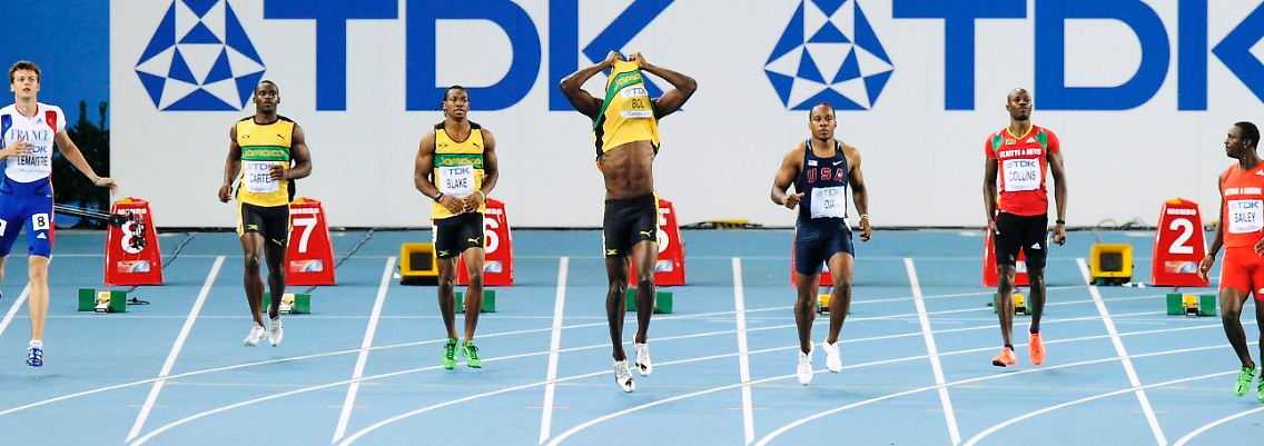 Zu früh aus dem Startblock: Usain Bolt.