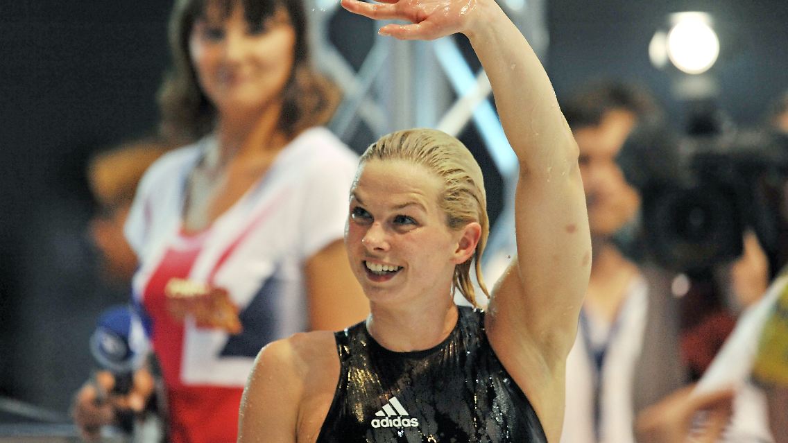 Wenn jemand die Hoffnungen trägt, dann sie: Britta Steffen.