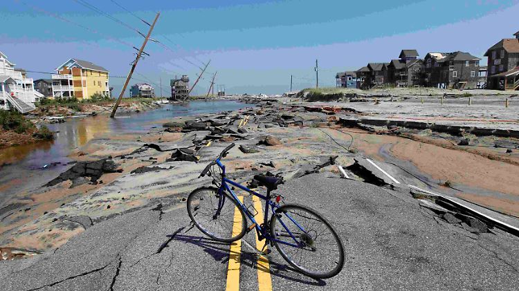 "Irene" hinterließ an der US-Ostküste, wie hier in North Carolina, eine Spur der Verwüstung.