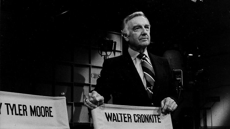 Walter Cronkite im März 1978, dem Jahr der Camp-David-Gespräche.