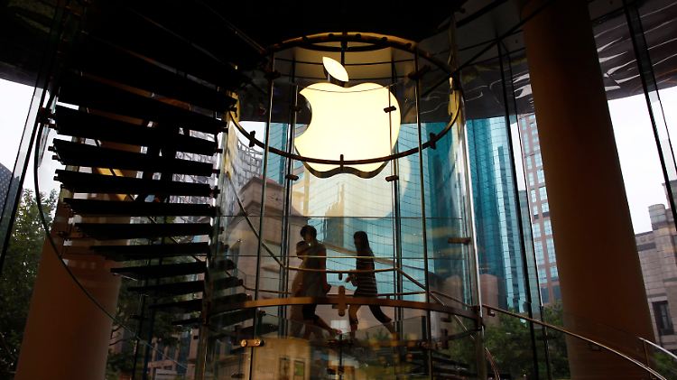 Hier blitzt alles: Ein Apple-Laden in Shanghai.