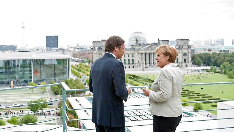 Zu Besuch in Berlin: Pedro Passos Coelho (links).