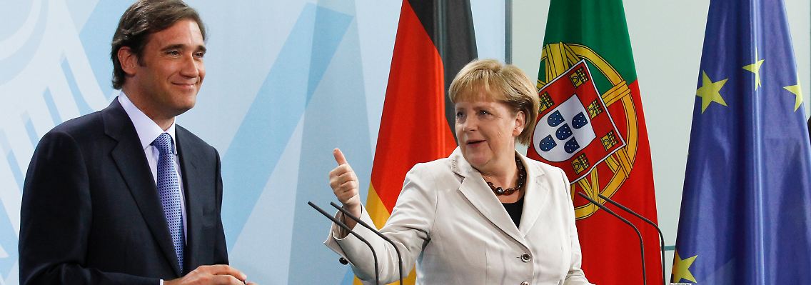 Gute Ideen: Coelho und Bundeskanzlerin Angela Merkel (rechts) nach ihren Gesprächen im Bundeskanzleramt.