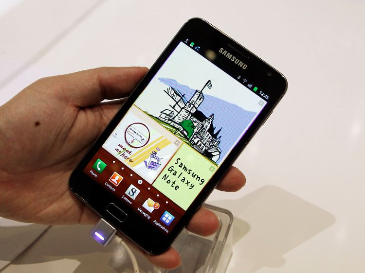 Android-Smartphones wie das neue Galaxy Note werden durch die Lizenzzahlungen vermutlich teurer.