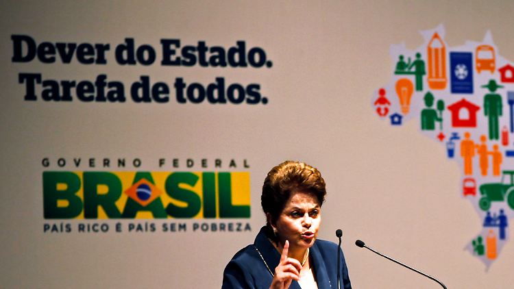 Will das "Elend" abschaffen: Präsidentin Dilma Rouseff.