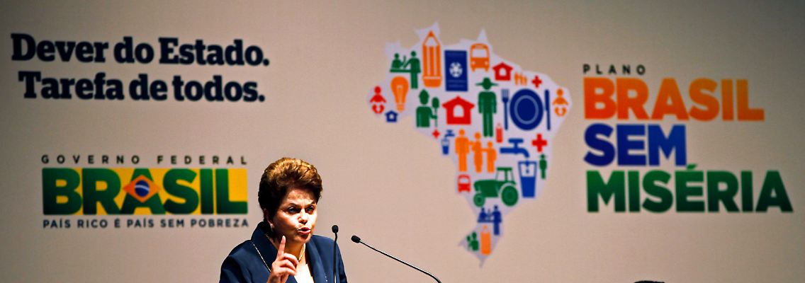 Will das "Elend" abschaffen: Präsidentin Dilma Rouseff.