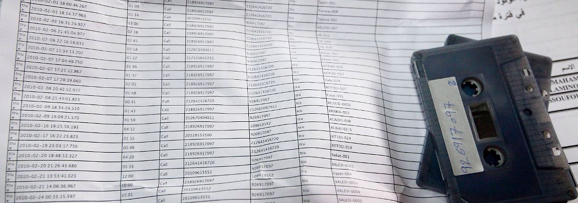 Eine Telefonliste, die Rebellen in dem Gebäude von Ex-Geheimdienstchef Mussa Kussa gefunden worden waren.