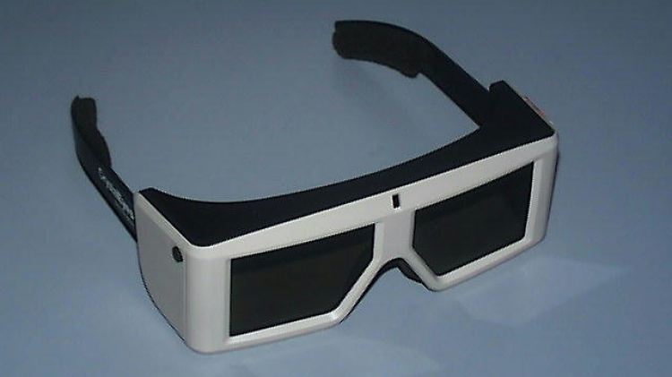 Eine Shutterbrille.