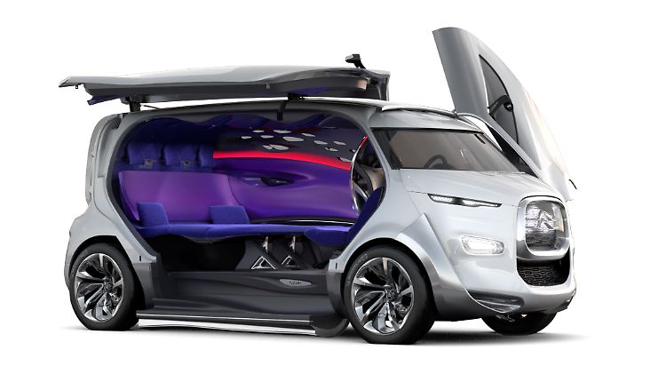 Der Citroën Tubik ist die Studie eines komfortablen Reise-Busses.