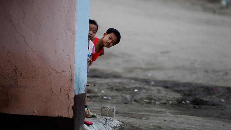 Kinder in Rason im äußersten Nordosten Nordkoreas.