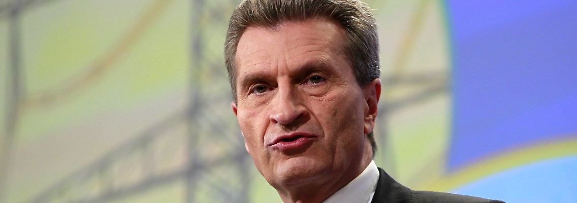 Oettinger sieht noch einige Baustellen auf dem Weg zum Ökostromland.