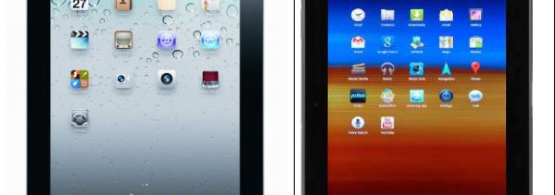 Per Bildbearbeitung hat Apple das Seitenverhältnis des Galaxy Tab so angepassst, dass es dem iPad ähnlicher ist.