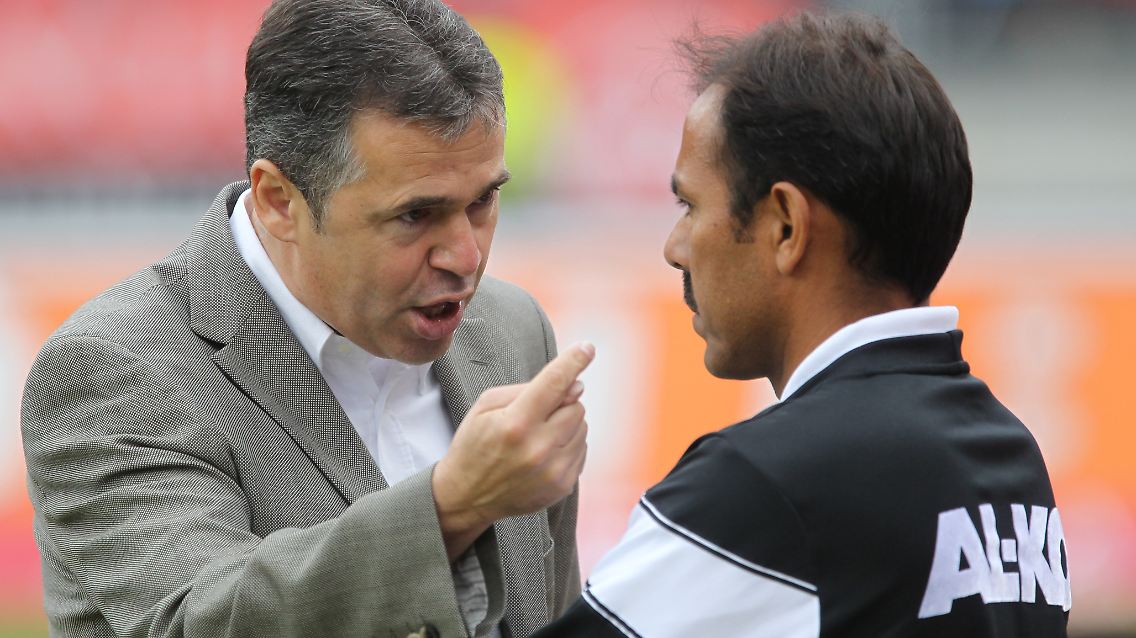 Stoßen an Grenzen: Trainer Jos Luhukay und Manager Andreas Rettig.