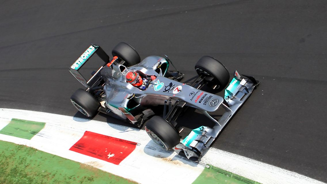 Nicht langsam, aber auch nicht wirklich schnell: Rekord-Weltmeister Michael Schumacher fuhr auf Startplatz acht.