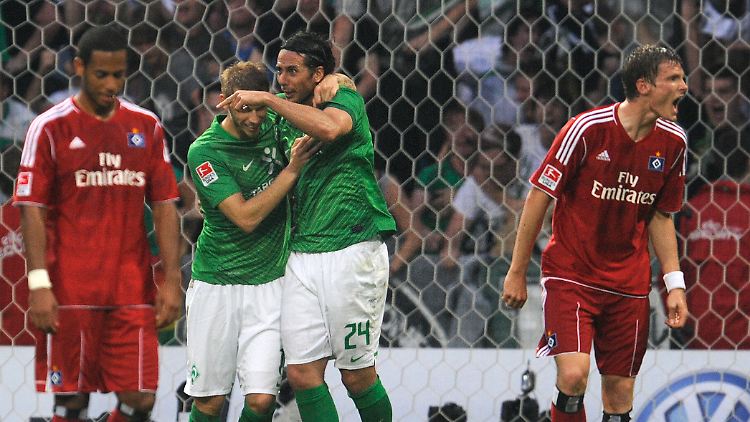 Claudio Pizarro stellte den Werder-Sieg sicher.