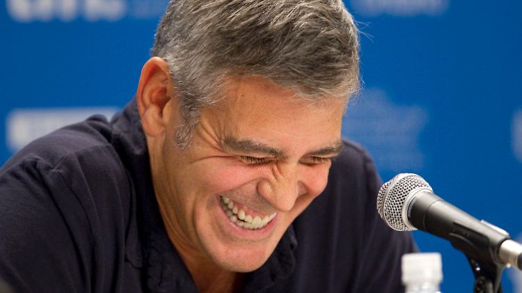 George Clooney ist bester Laune.