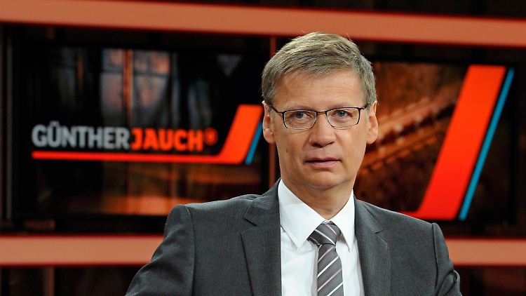 Günther Jauch in seinem neuen Studio.