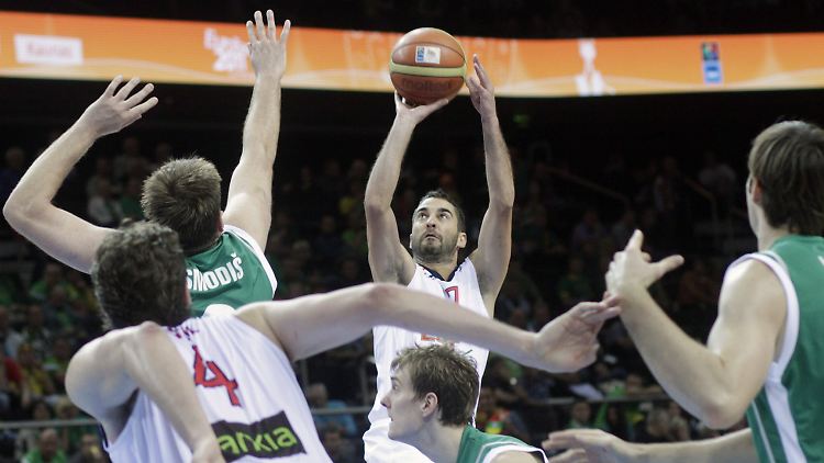 Unstoppable: Spaniens Juan Carlos Navarro war mit 26 Punkten Topscorer gegen Slowenien.