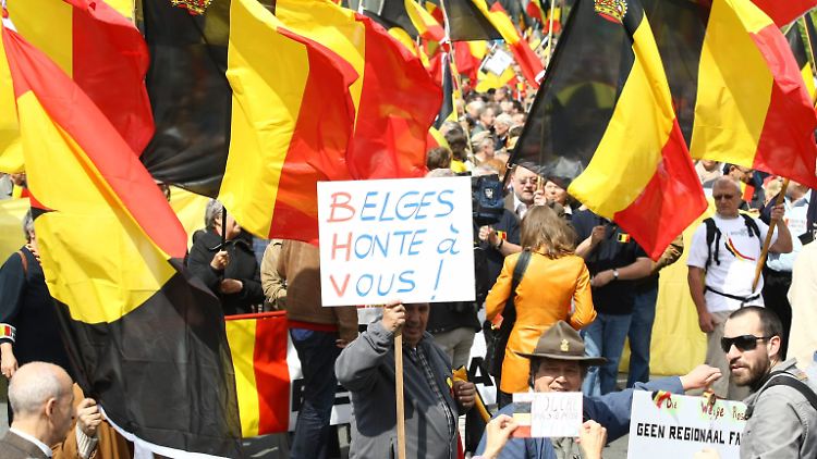 Diese Belgier wollen die Einheit ihres Landes bewahren.