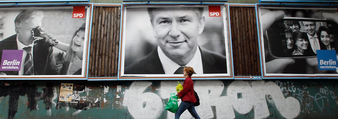 Einfache Botschaft: Inhalte spielen bei Wowereit nur eine untergeordnete Rolle.