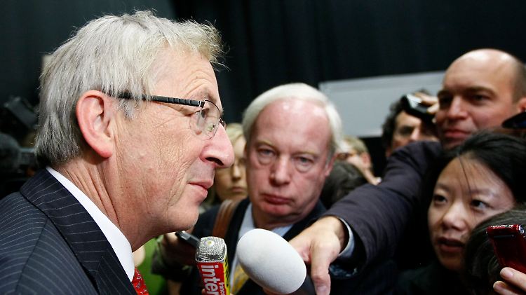 Eurogruppen-Chef Juncker in Breslau. 