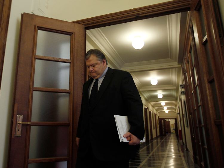 Der griechische Finanzminister Venizelos, hier im Parlament von Athen, fährt mit leeren Händen nach Hause.